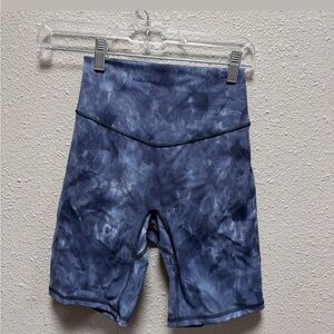 Gymshark Blue Tie-Dye Bike Shorts